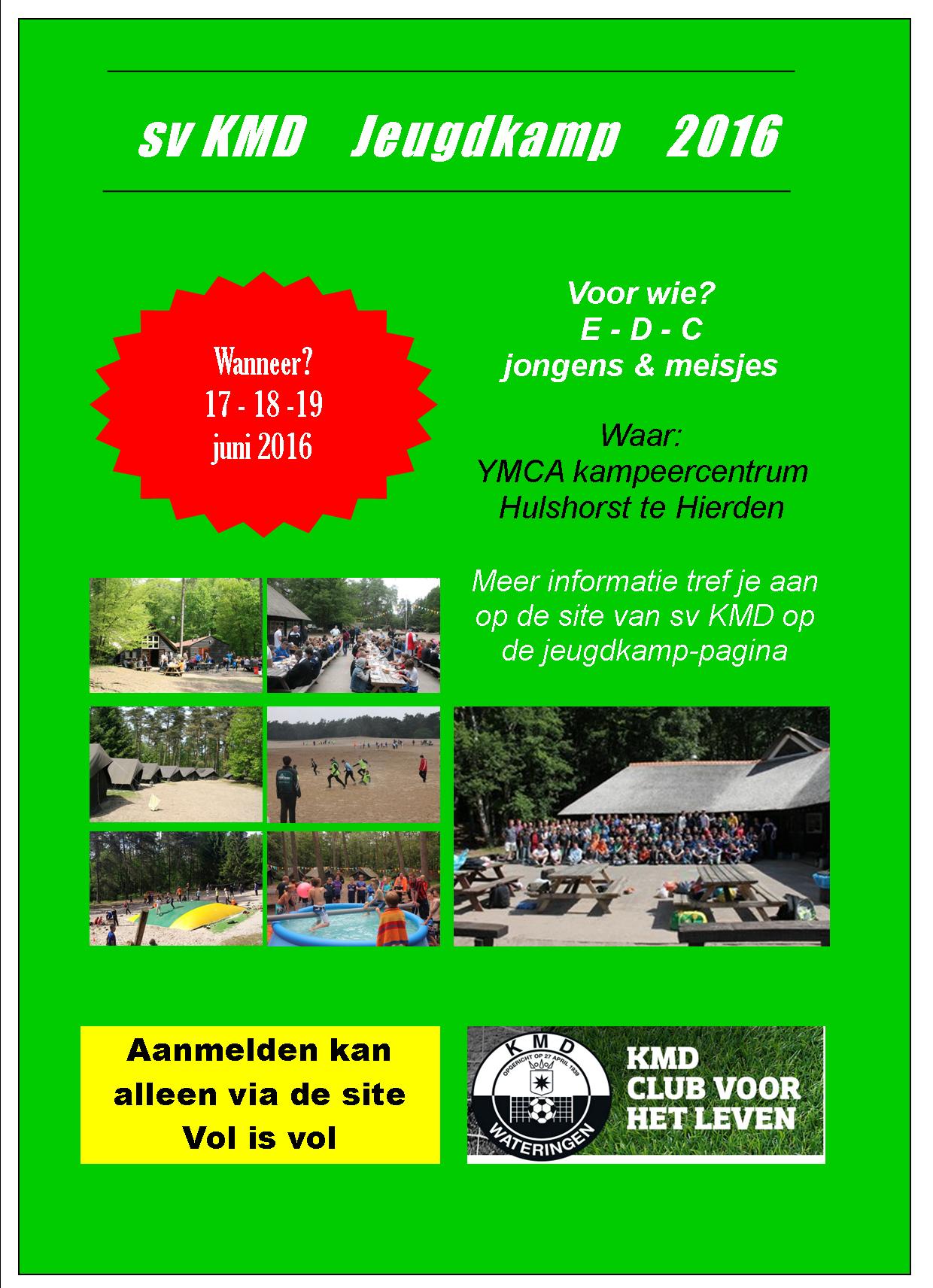 Jeugdkamp 2016 is vol + toelichting