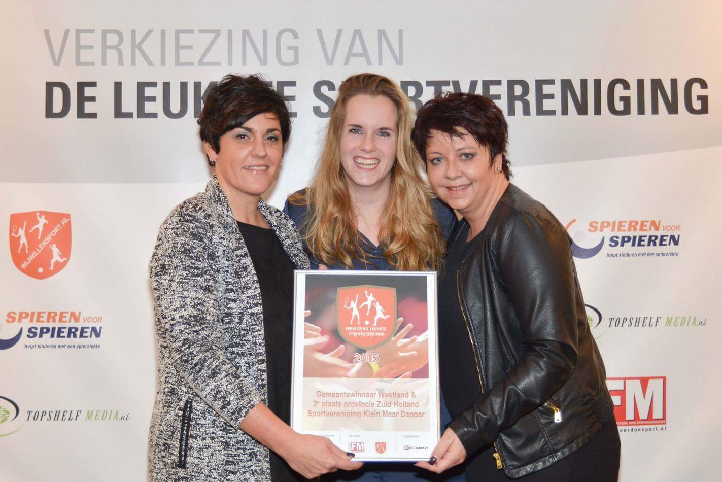 Award uitreiking " leukste vereniging van Nederland"