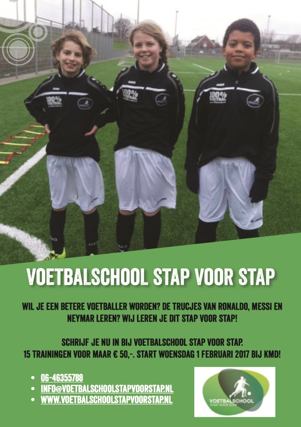 Nog enkele plaatsen vrij bij de voetbalschool voor kids tot 12 jaar