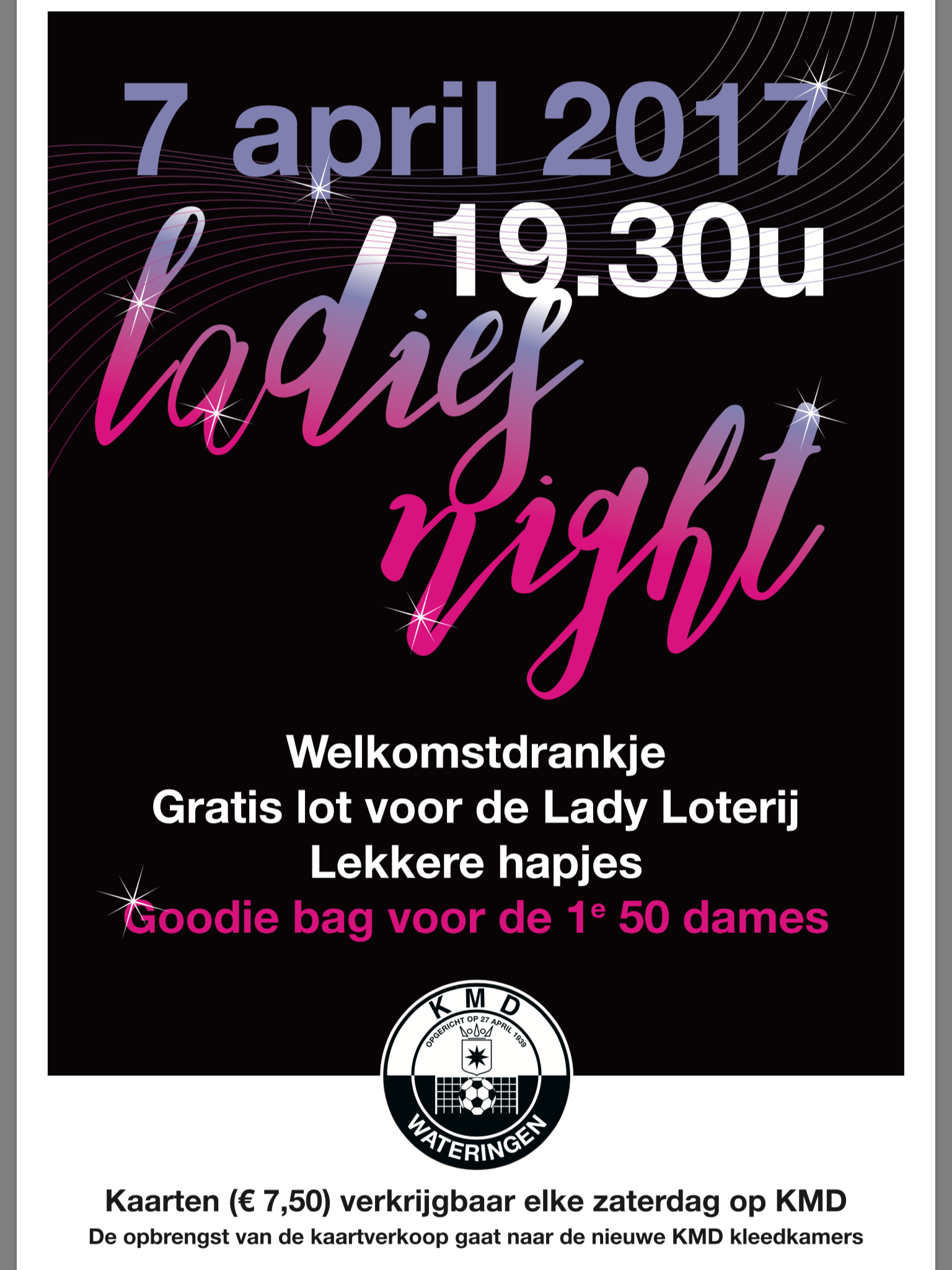 Kaartjes Ladiesnight kopen? 