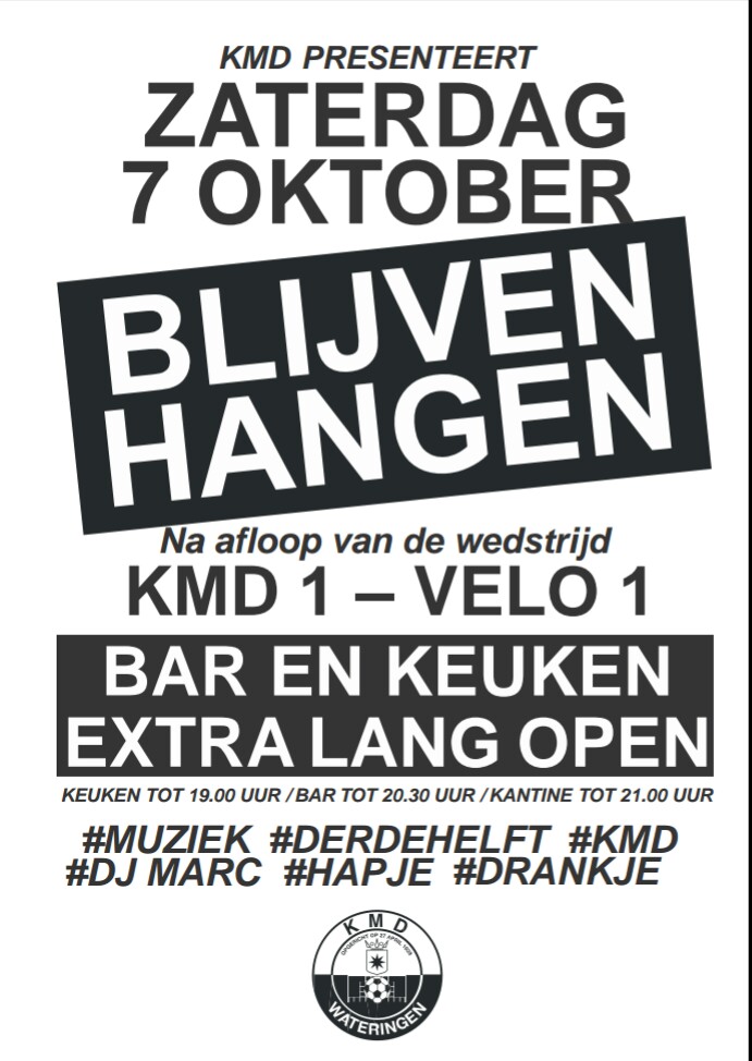 Zaterdag 7 oktober, Blijven Hangen