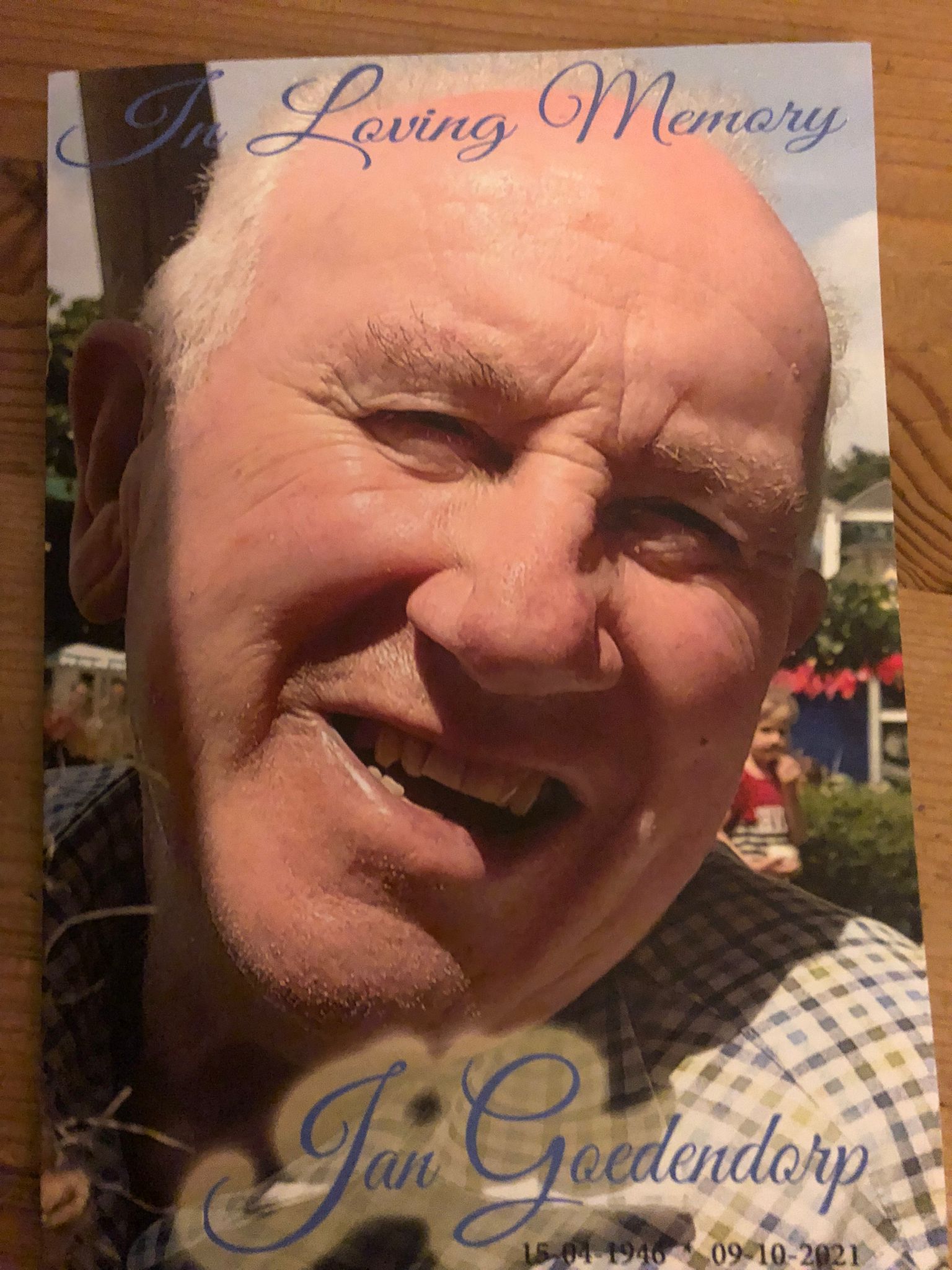 In Memoriam Jan Goedendorp