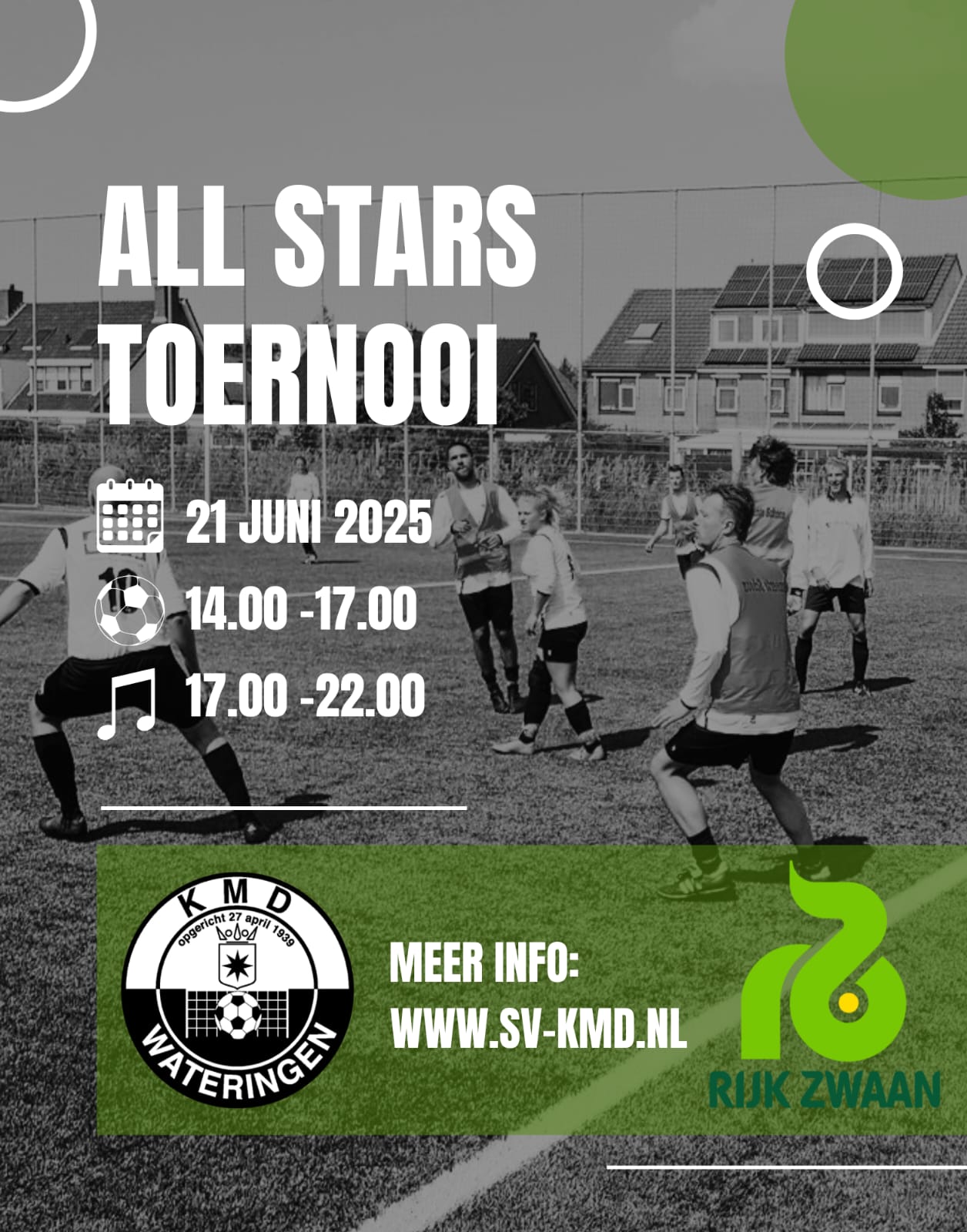 Mixtoernooi senioren &#39;s middags afgelast ivm te weinig aanmeldingen.